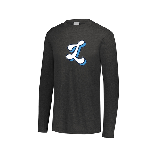 [FTLCUBBK-AXS-LOGO2] Decker Men's Tri-Blend T-Shirt - Long Sleeve (Adult XS, Black, Logo 2)