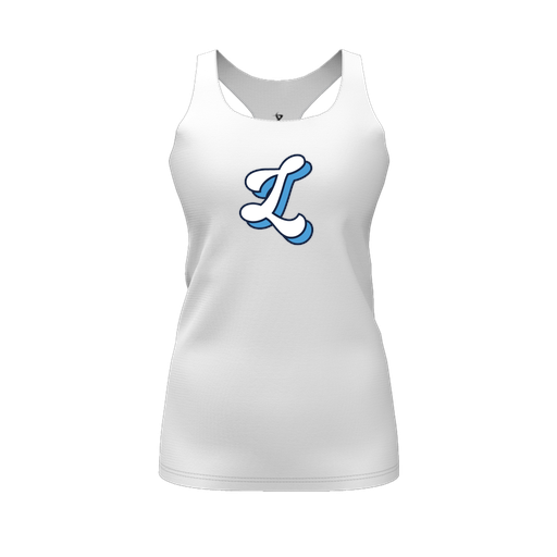 [FT0TRBWH-FYS-LOGO2] Decker Racerback Tank Top (Female Youth S, White, Logo 2)