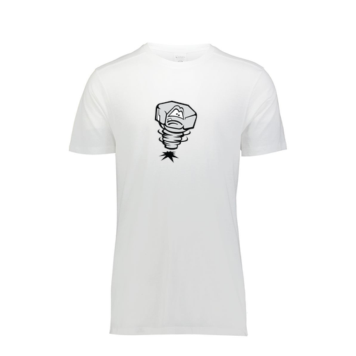 [FTSCUBWH-AS-LOGO3] Decker Men's Tri-Blend T-Shirt - Short Sleeve (Adult S, White, Logo 3)