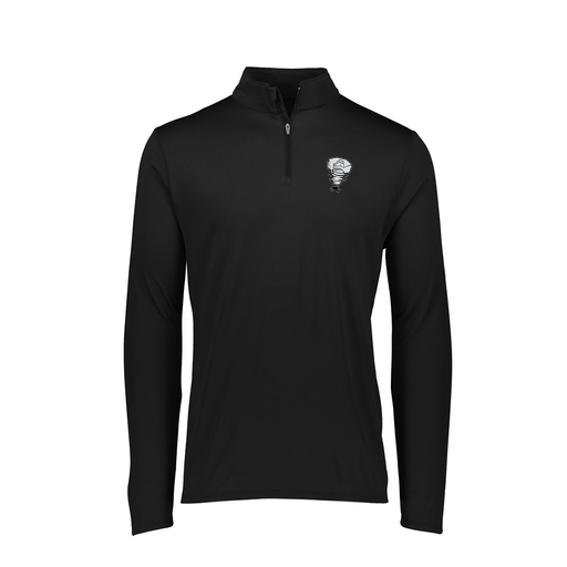 [FTLQFLBK-FAXS-LOGO3] Decker Women's Flex-Lite 1/4 Zip Shirt (Female Adult XS, Black, Logo 3)