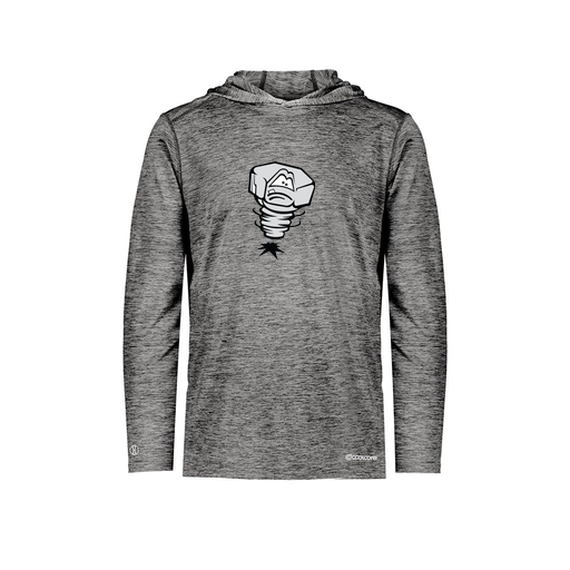 [FOLHCGBK-AS-LOGO3] Decker Men's Charge Hoodie (Adult S, Black, Logo 3)