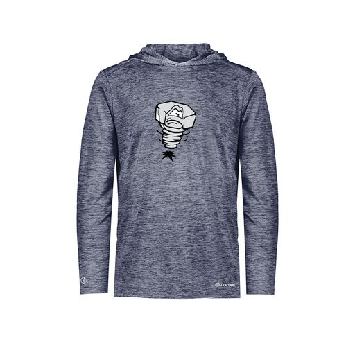 [FOLHCGNV-AS-LOGO3] Decker Men's Charge Hoodie (Adult S, Navy, Logo 3)