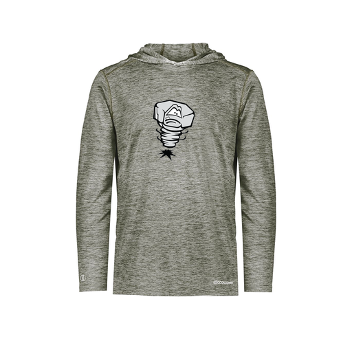 [FOLHCGGY-AS-LOGO3] Decker Men's Charge Hoodie (Adult S, Gray, Logo 3)