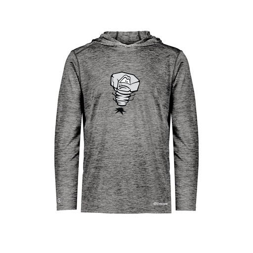 [FOLHCGBK-YS-LOGO3] Decker Youth Charge Hoodie (Youth S, Black, Logo 3)