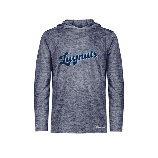 [FOLHCGNV-YS-LOGO1] Decker Youth Charge Hoodie (Youth S, Navy, Logo 1)