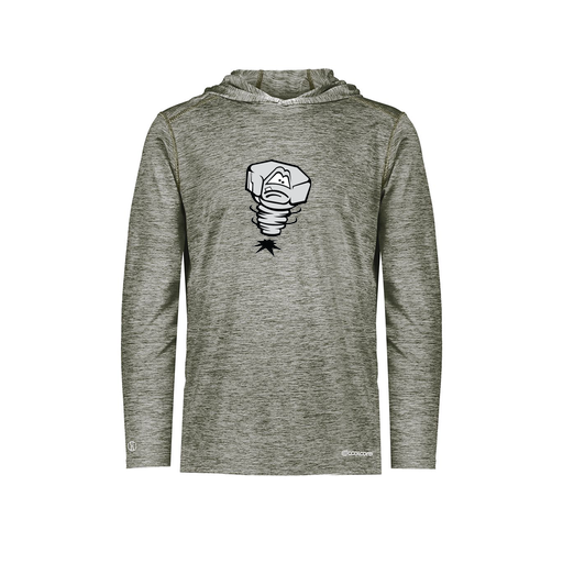 [FOLHCGGY-YS-LOGO3] Decker Youth Charge Hoodie (Youth S, Gray, Logo 3)