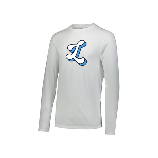 [FTLCUBWH-YS-LOGO2] Decker Youth Tri-Blend T-Shirt - Long Sleeve (Youth S, White, Logo 2)