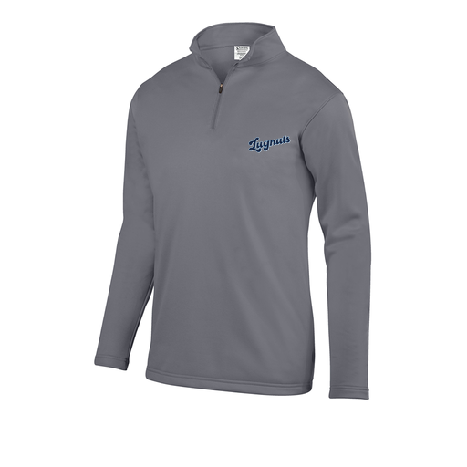 [FOLQFFGY-YS-LOGO1] Decker Youth FlexFleece 1/4 Zip (Youth S, Gray, Logo 1)